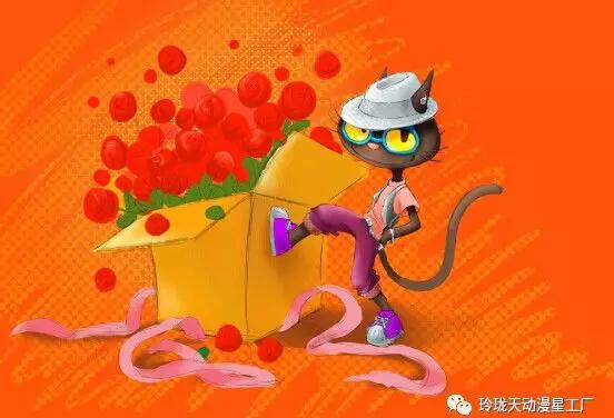 南京摩尔猫猫文化公司打造的动漫形象"摩尔猫猫"